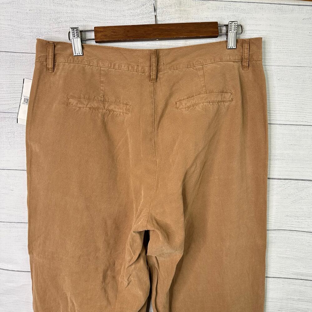 Kut From the Kloth size 8 Charlotte Crop Wide Leg Trouser Pants Linen Blend NEW - Picture 6 of 9